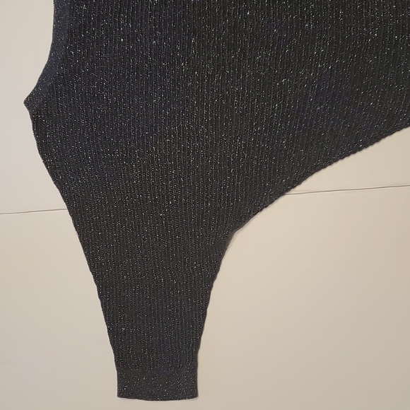 Express Dark Gray Metallic Dolman Sleeve Sweater - Picture 5 of 11